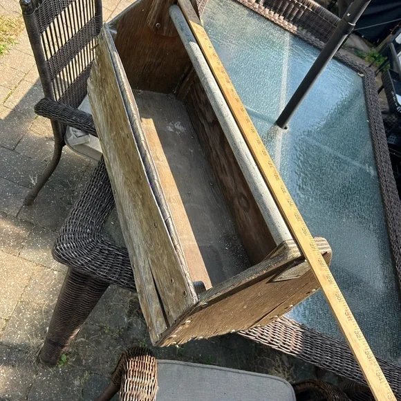 Antique OAK Wood Tool Caddy
